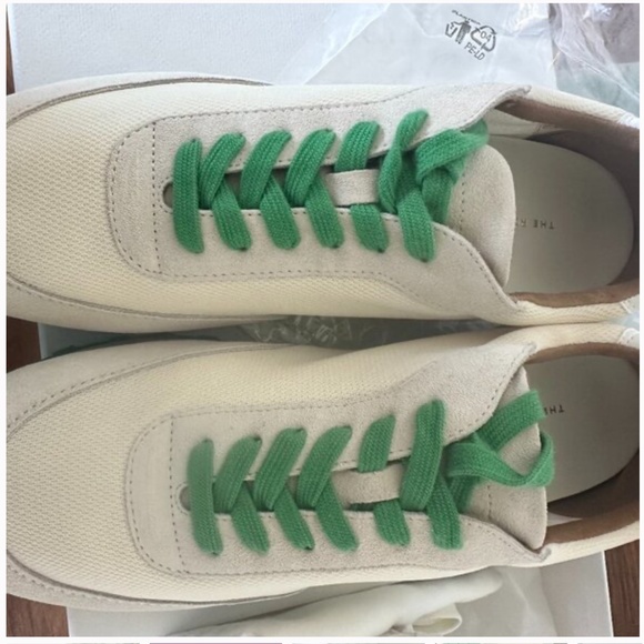NEW The Row Owen Runner Sneakers Ivory/Green size 40 - Picture 7 of 8